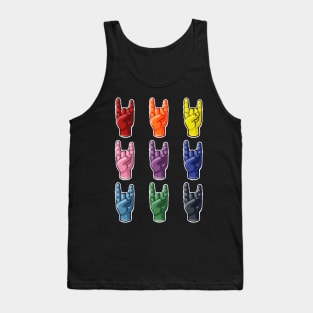 Mano Cornuto Italian Lucky Charm Against Malocchio Tank Top